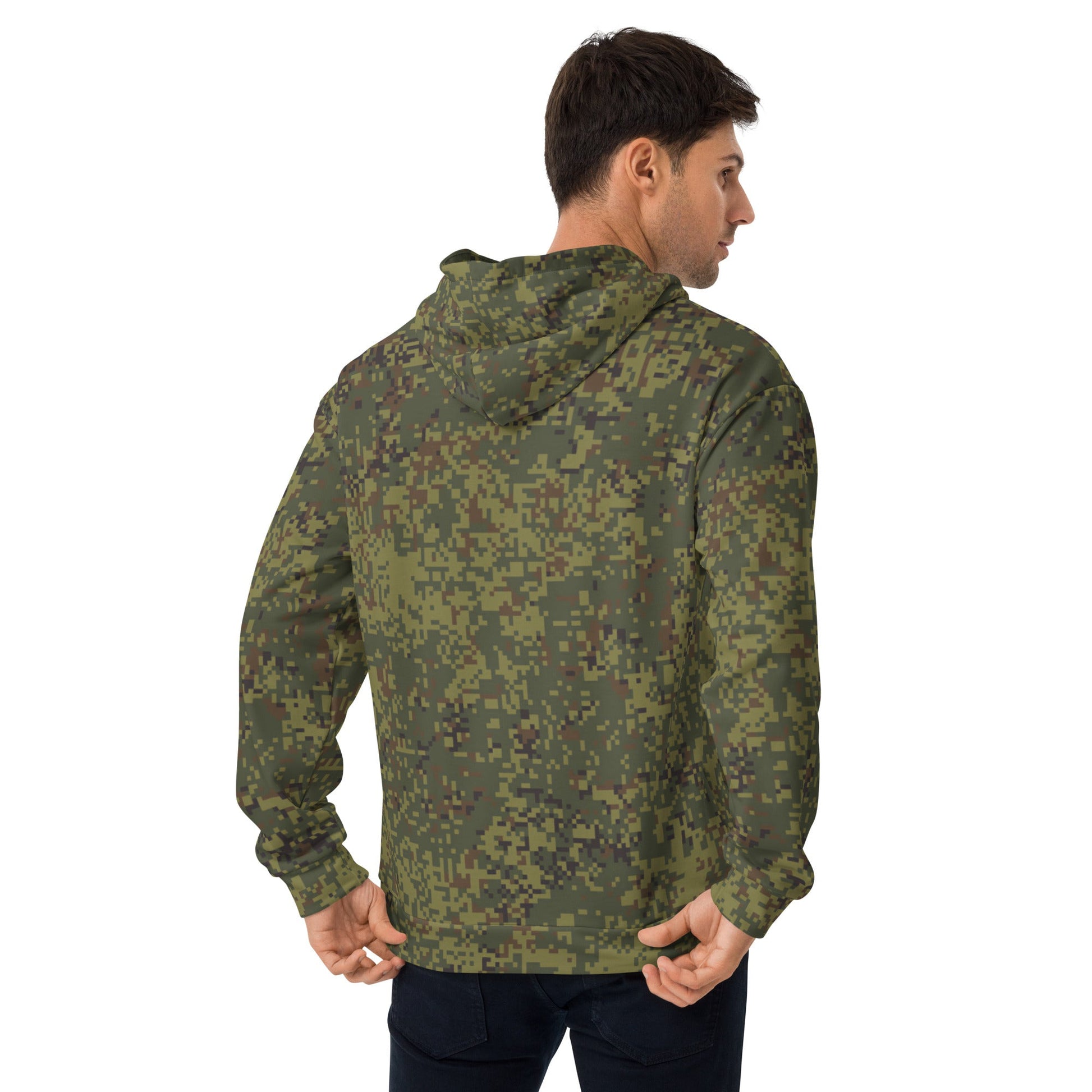 Russian Digital EMR Woodland CAMO Unisex Hoodie - Hoodies