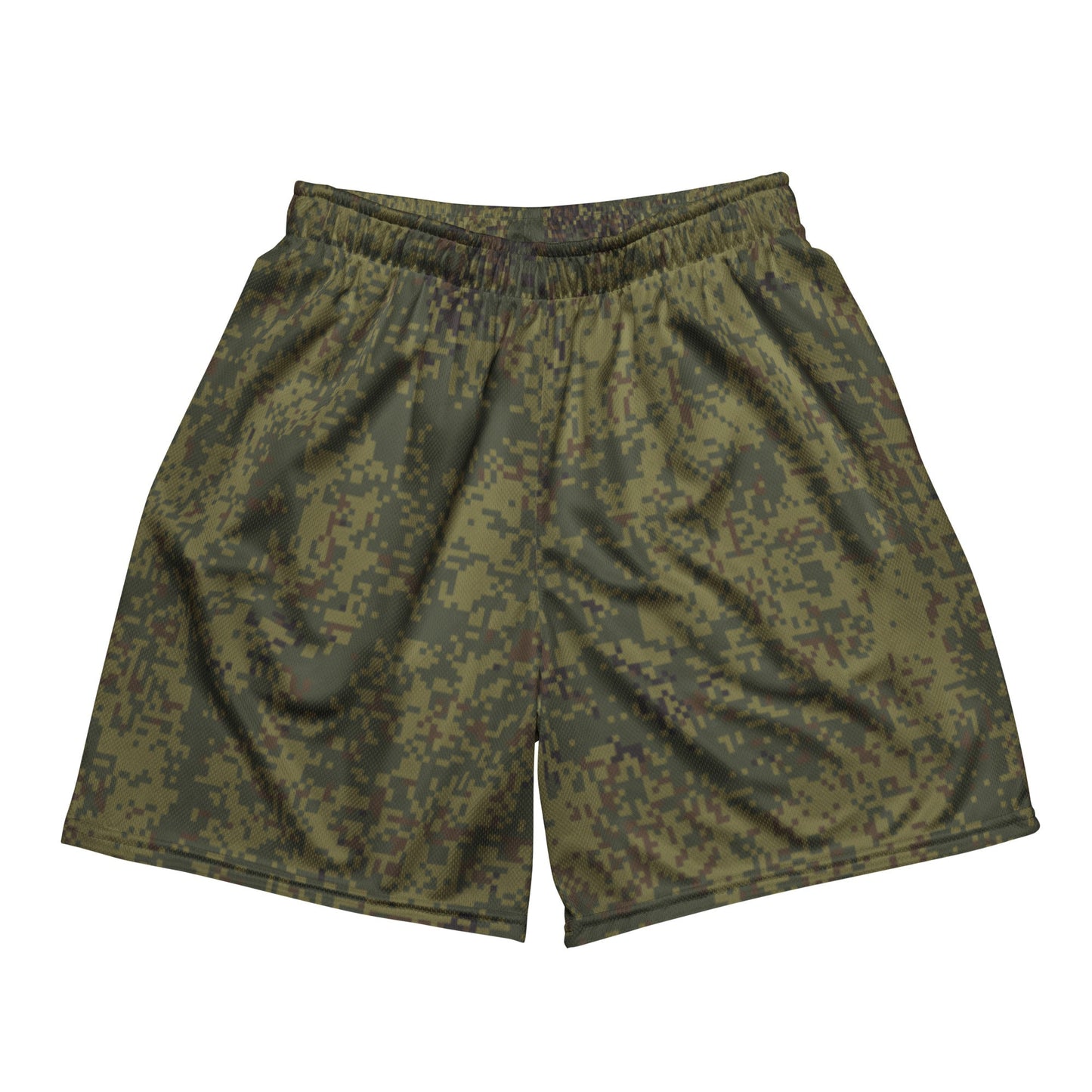 Russian Digital EMR Woodland CAMO Unisex mesh shorts - 2XS - Mesh Shorts