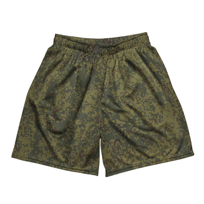 Russian Digital EMR Woodland CAMO Unisex mesh shorts - 2XS - Mesh Shorts