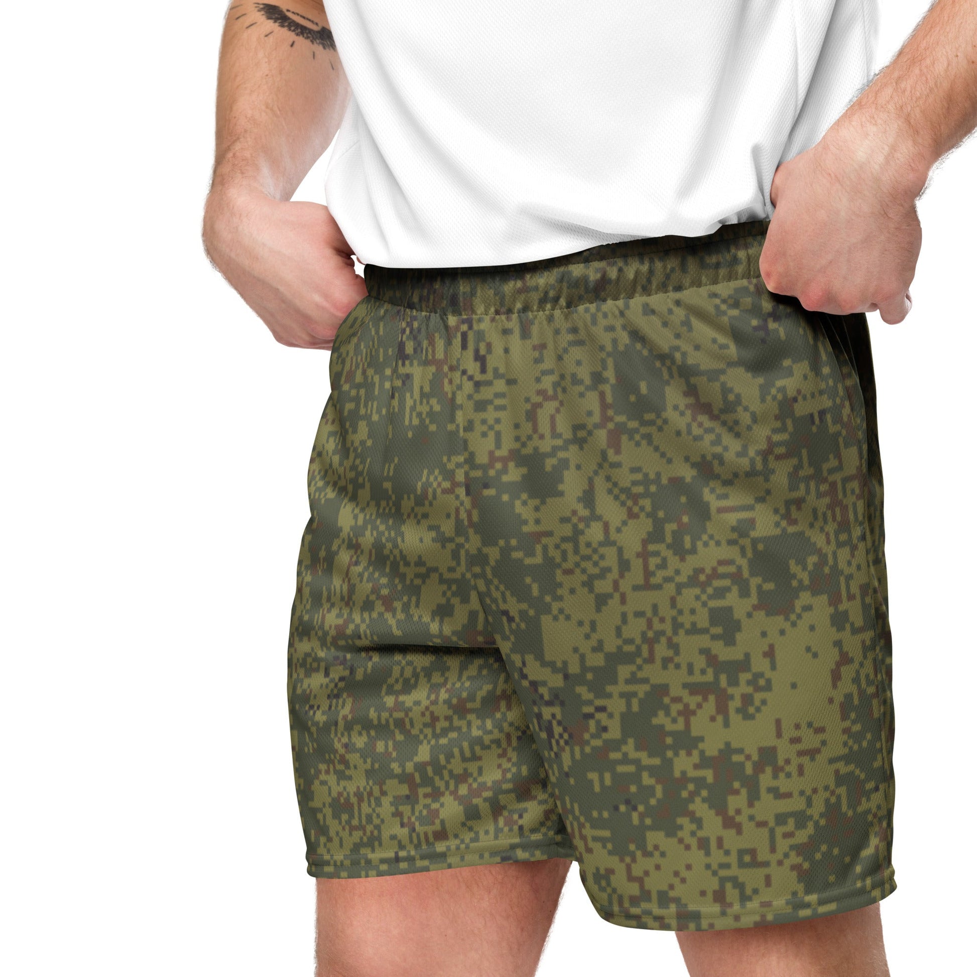 Russian Digital EMR Woodland CAMO Unisex mesh shorts - Mesh Shorts