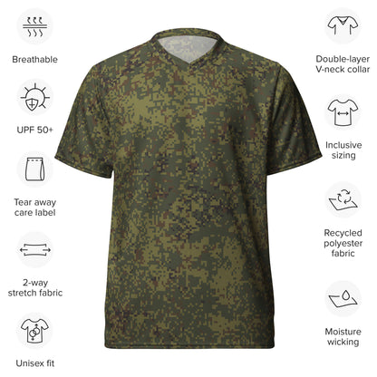 Russian Digital EMR Woodland CAMO unisex sports jersey Sports Jerseys