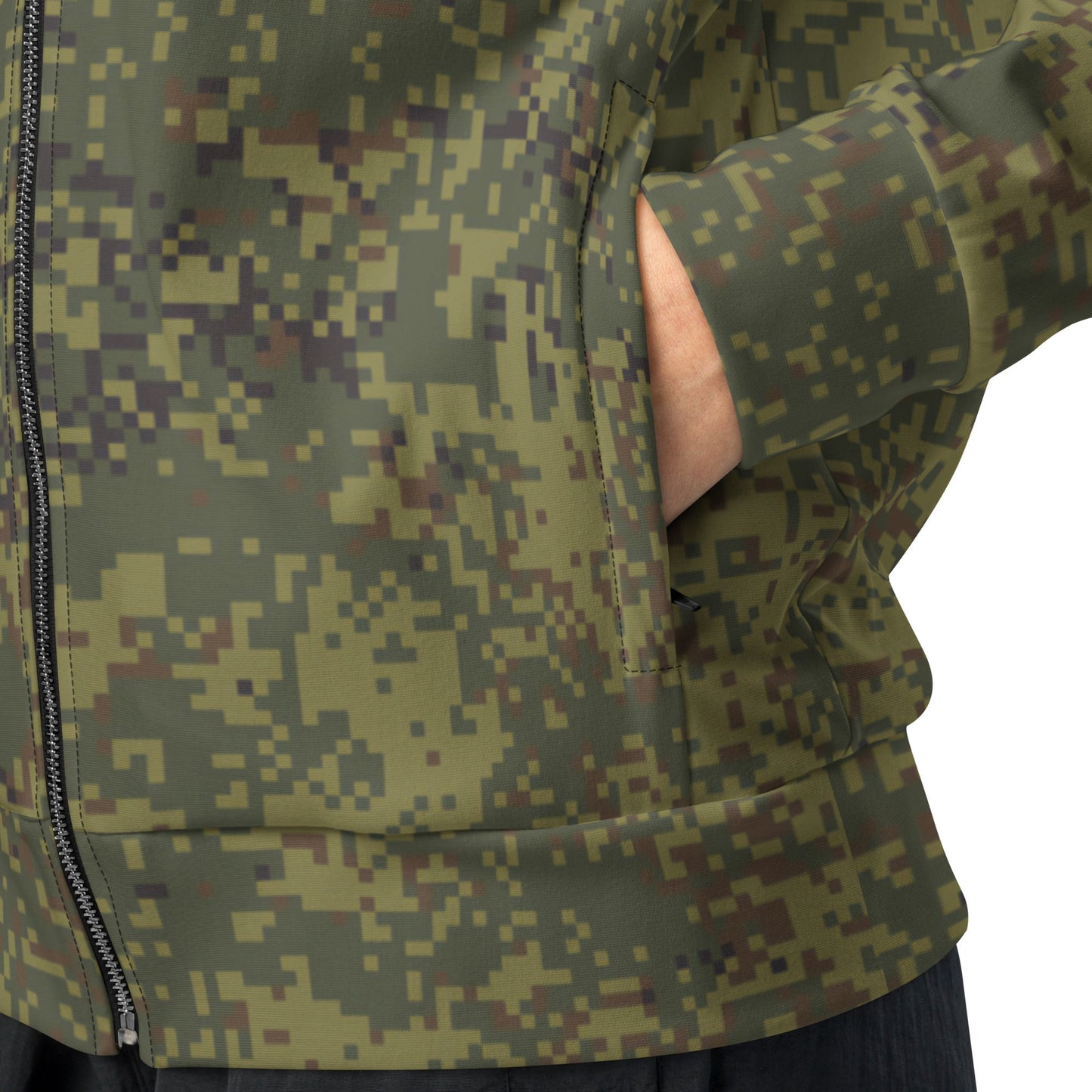 Russian Digital EMR Woodland CAMO Unisex track jacket - Track Jackets