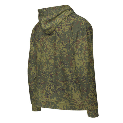 Russian Digital EMR Woodland CAMO Unisex zip hoodie - Zip Hoodies