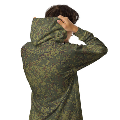 Russian Digital EMR Woodland CAMO Unisex zip hoodie - Zip Hoodies