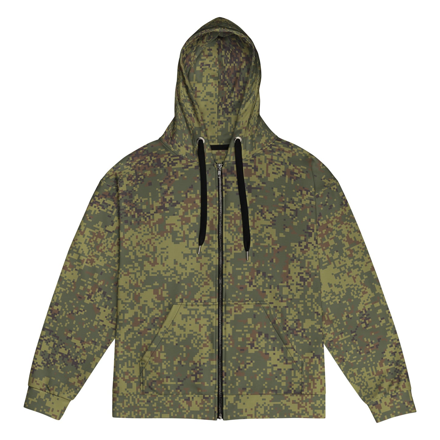 Russian Digital EMR Woodland CAMO Unisex zip hoodie - 2XS - Zip Hoodies
