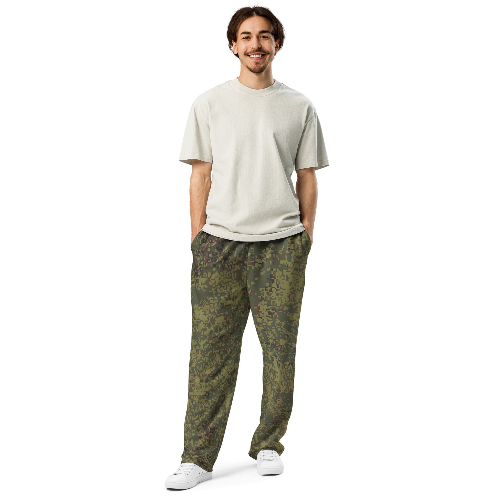 Russian Digital EMR Woodland CAMO Wide-leg joggers - Joggers
