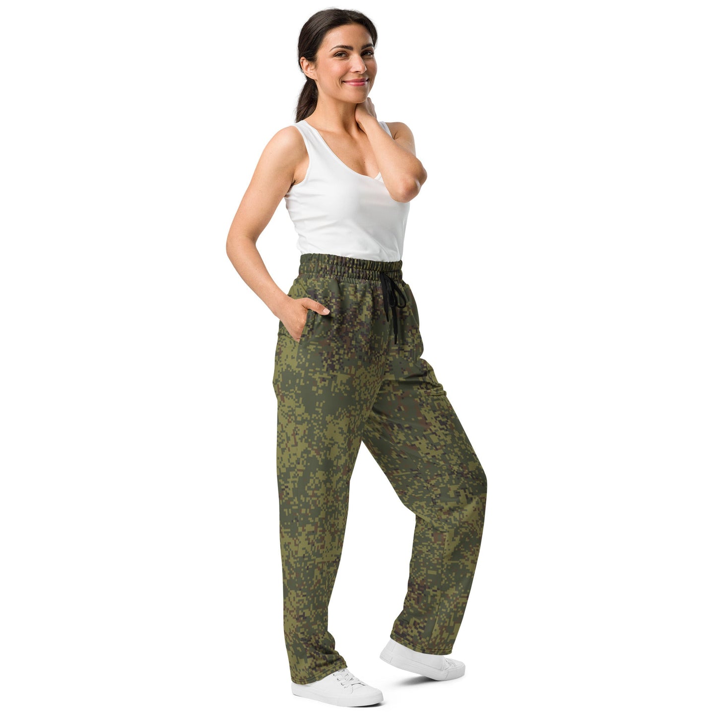 Russian Digital EMR Woodland CAMO Wide-leg joggers - Joggers