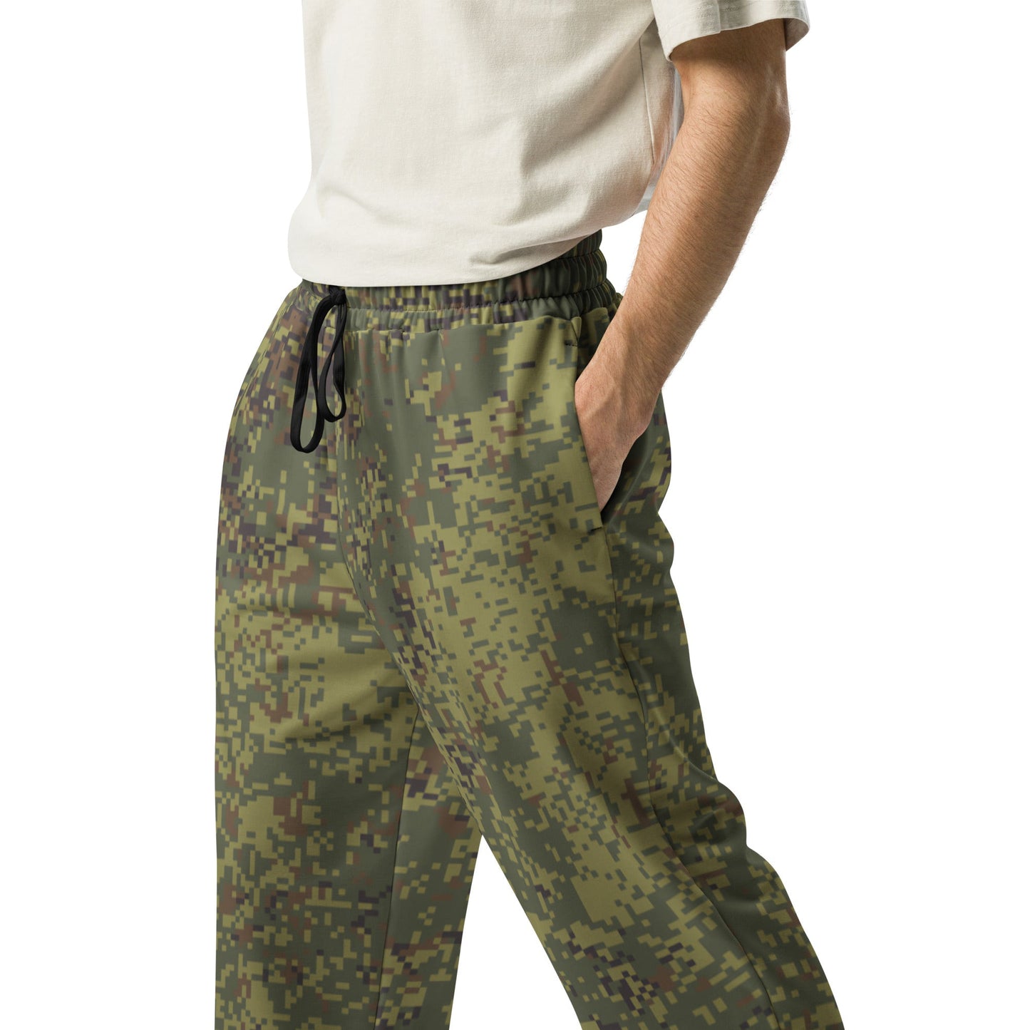 Russian Digital EMR Woodland CAMO Wide-leg joggers - Joggers