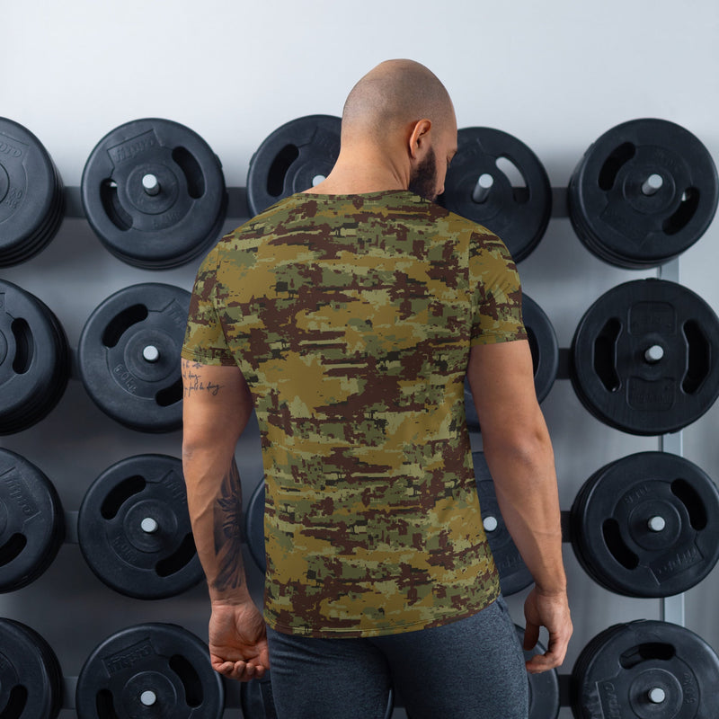 Digital OSN Woodland Russian CAMO Mens Athletic T-Shirt - Shirt