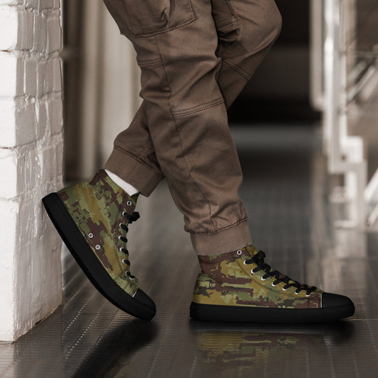 Russian Digital OSN Woodland CAMO Mens high top canvas shoes - 5 - High Top Canvas Shoes