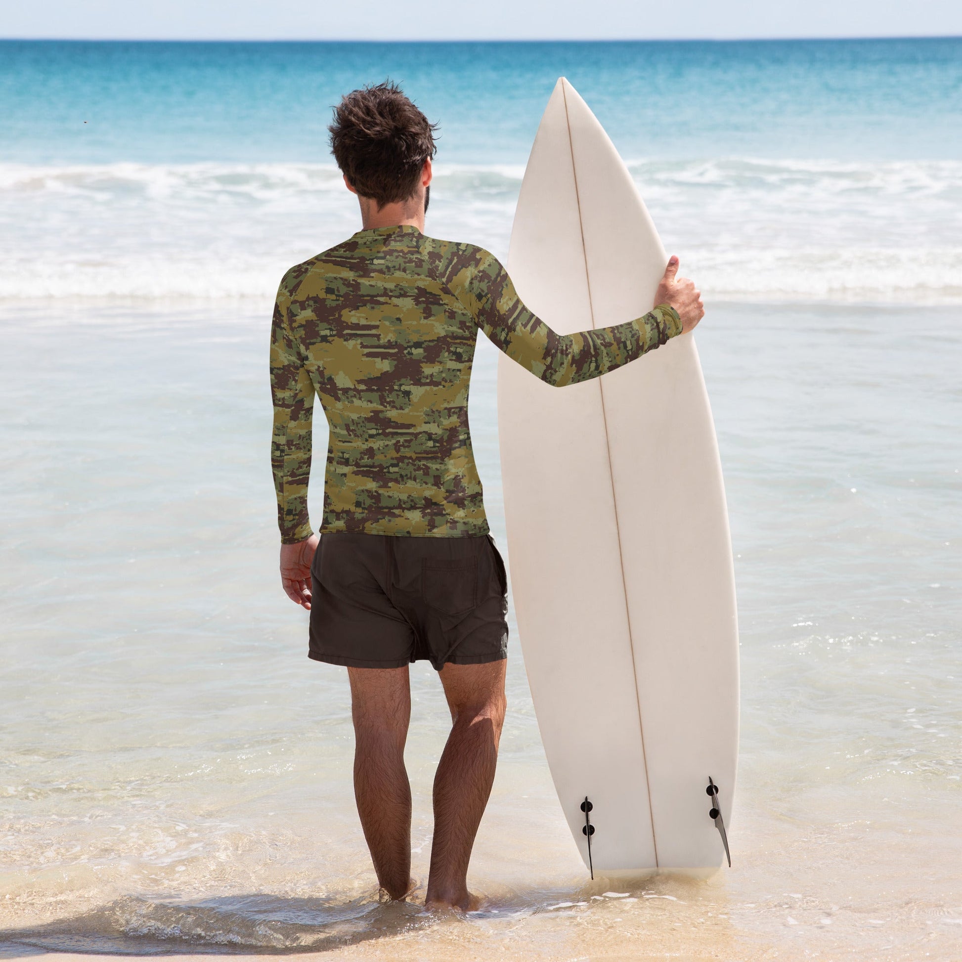 Russian Digital OSN Woodland CAMO Mens Long-Sleeve Rash Guard