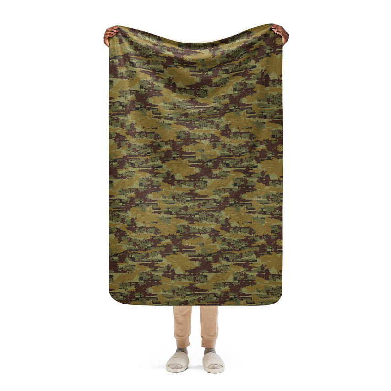 Digital OSN Woodland Russian CAMO Sherpa Blanket - 37″×57″