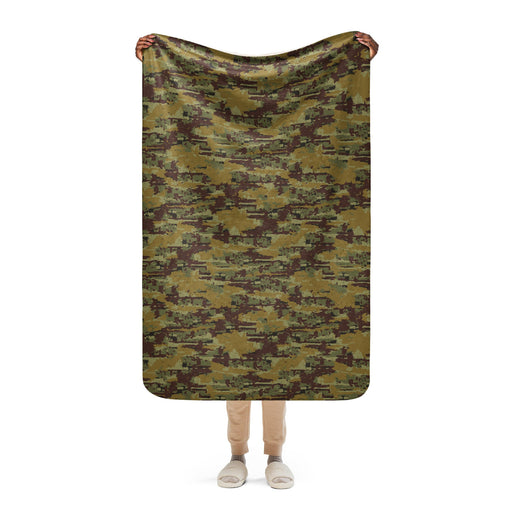 Digital OSN Woodland Russian CAMO Sherpa Blanket - 37″×57″