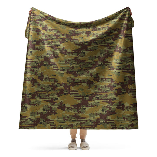 Russian Digital OSN Woodland CAMO Sherpa blanket - 60″×80″ - Blanket