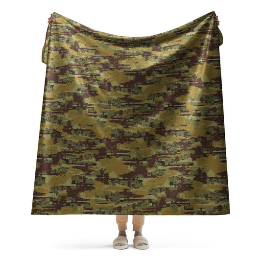 Russian Digital OSN Woodland CAMO Sherpa blanket - 60″×80″