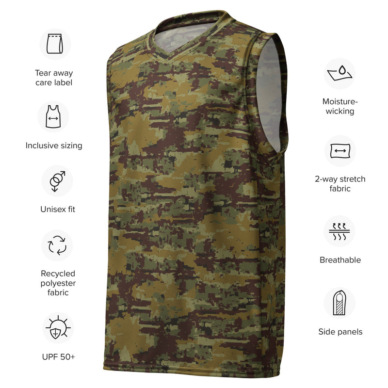 Digital OSN Woodland Russian CAMO Unisex Basketball Jersey