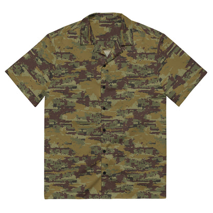 Russian Digital OSN Woodland CAMO Unisex button shirt - 2XS - Button Shirt