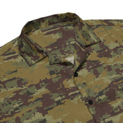 Digital OSN Woodland Russian CAMO Unisex Short-Sleeve Button Shirt - Button-Up
