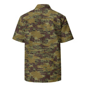 Digital OSN Woodland Russian CAMO Unisex Short-Sleeve Button Shirt - Button-Up