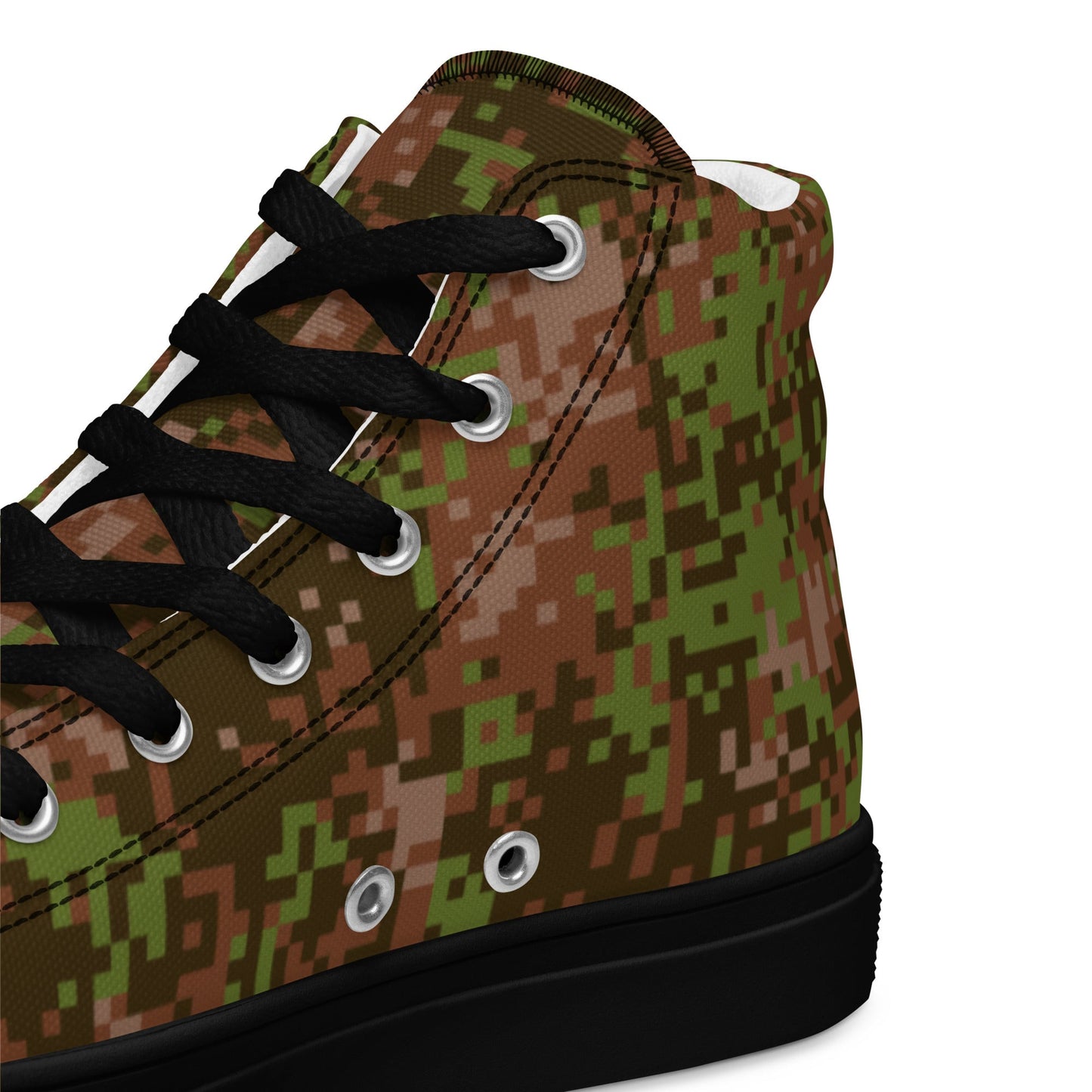 Russian Digital Spectre Autumn CAMO Mens high top canvas shoes - High Top Canvas Shoes