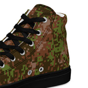 Digital Spectre Autumn Russian CAMO Mens High-Top Canvas Shoes