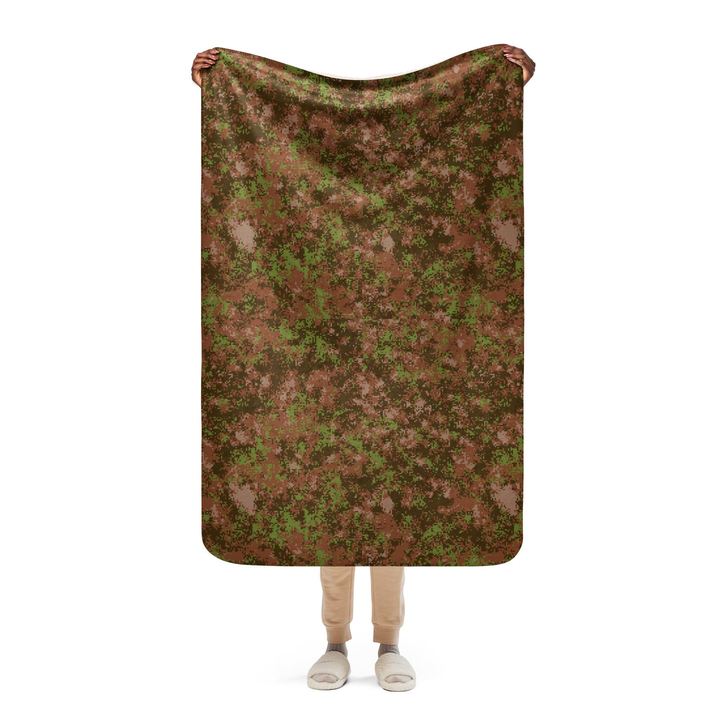 Russian Digital Spectre Autumn CAMO Sherpa blanket - 37″×57″ - Blanket