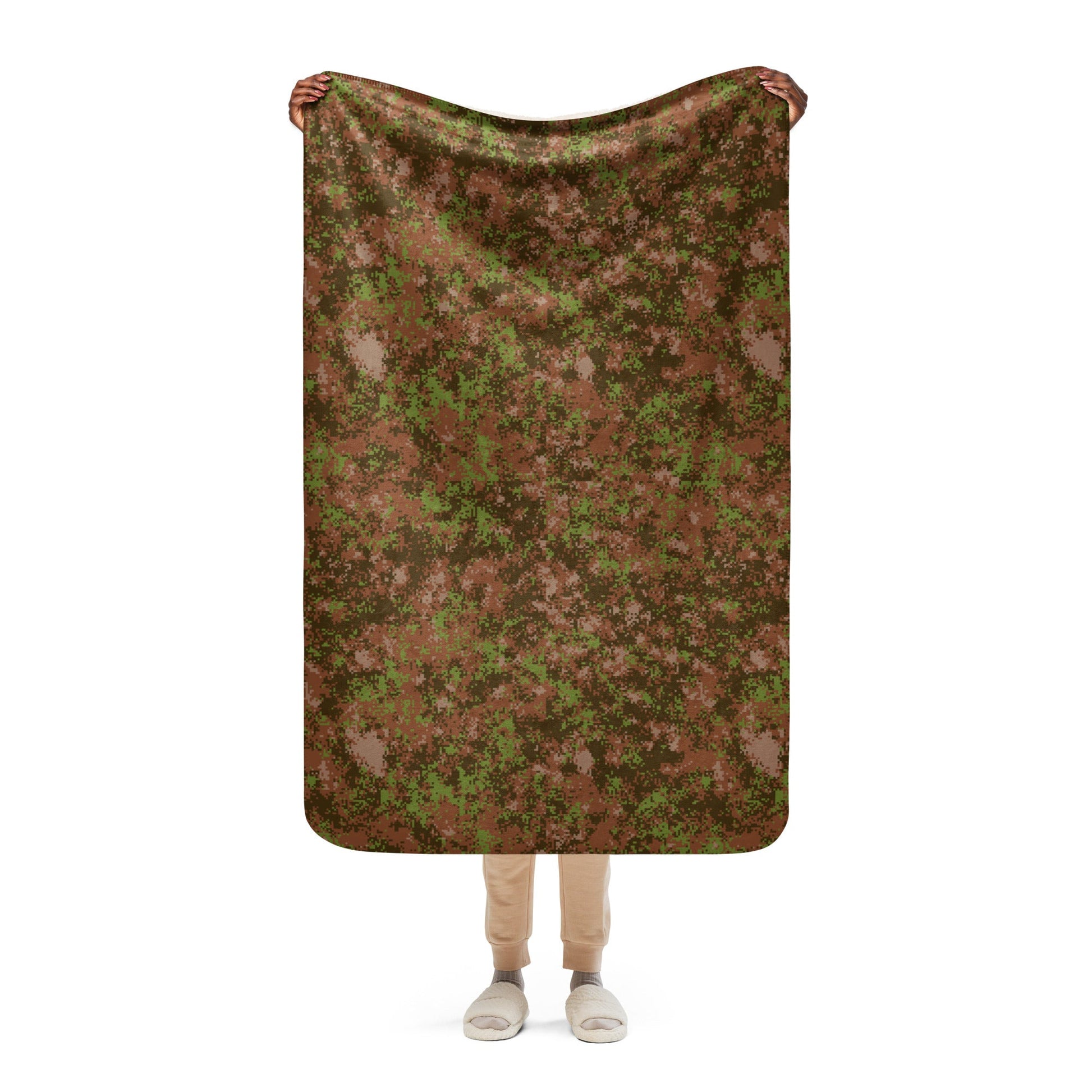 Russian Digital Spectre Autumn CAMO Sherpa blanket - 37″×57″ - Blanket