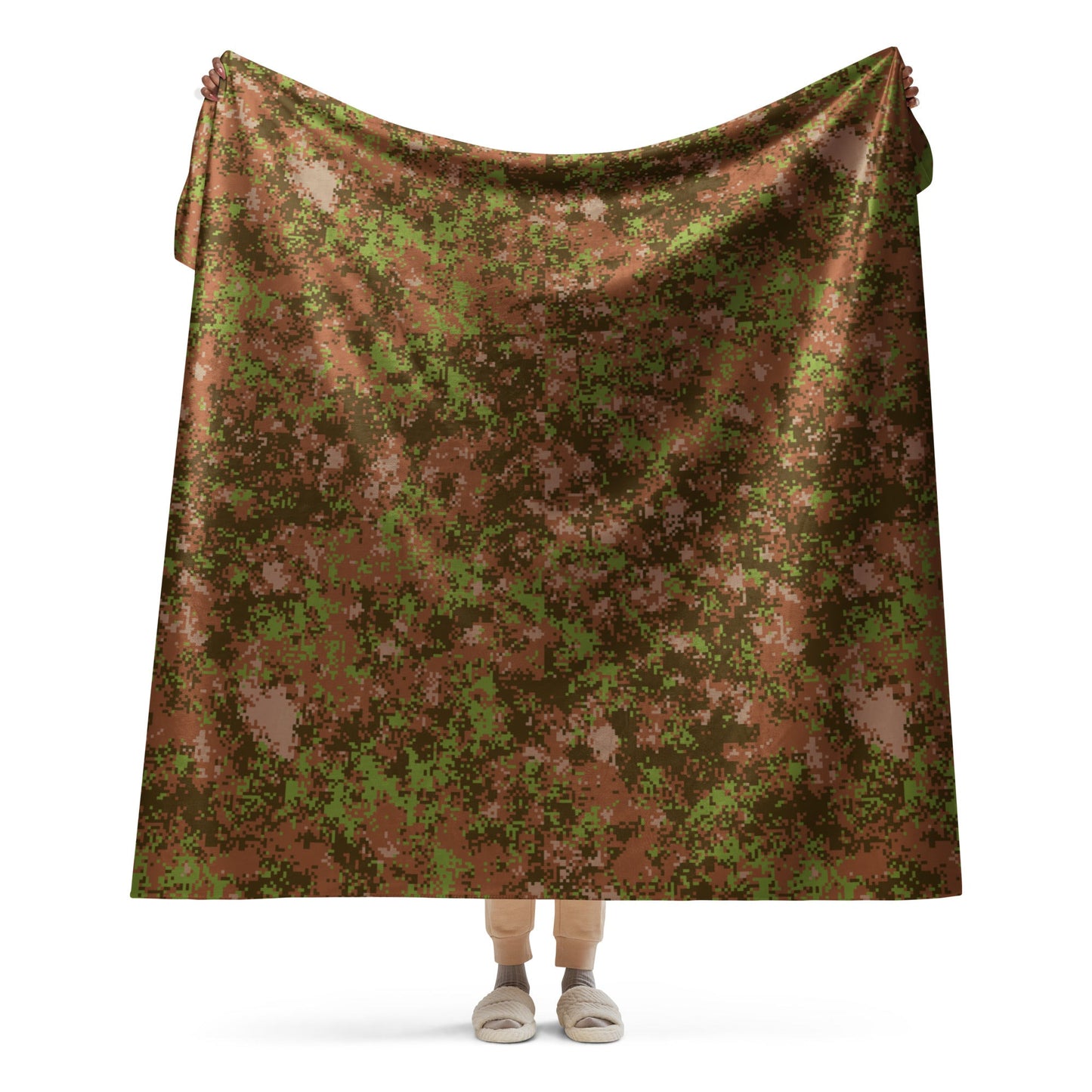 Russian Digital Spectre Autumn CAMO Sherpa blanket - 60″×80″ - Blanket