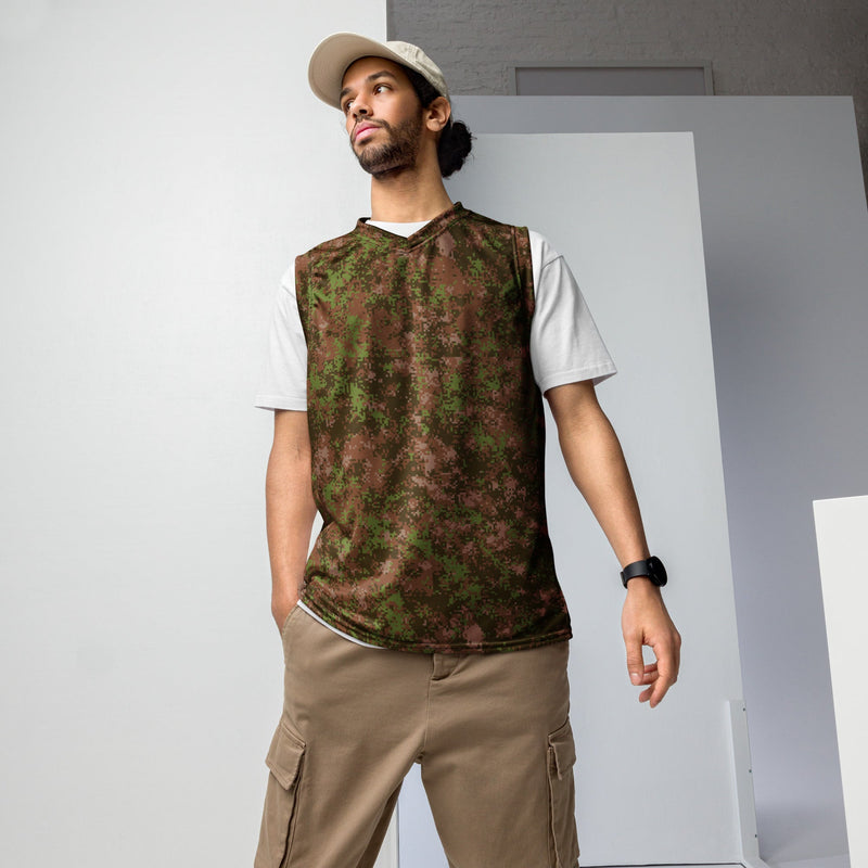 Digital Spectre Autumn Russian CAMO Unisex Basketball Jersey - 2XS