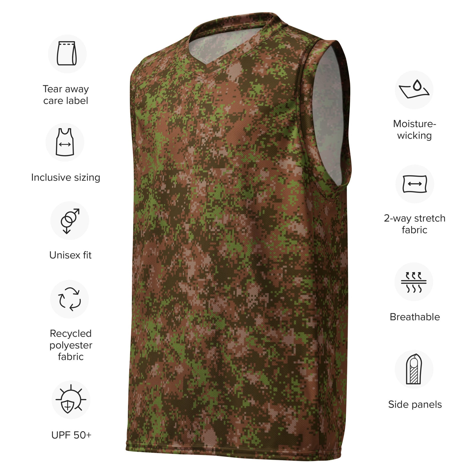 Russian Digital Spectre Autumn CAMO unisex basketball jersey Basketball Jerseys