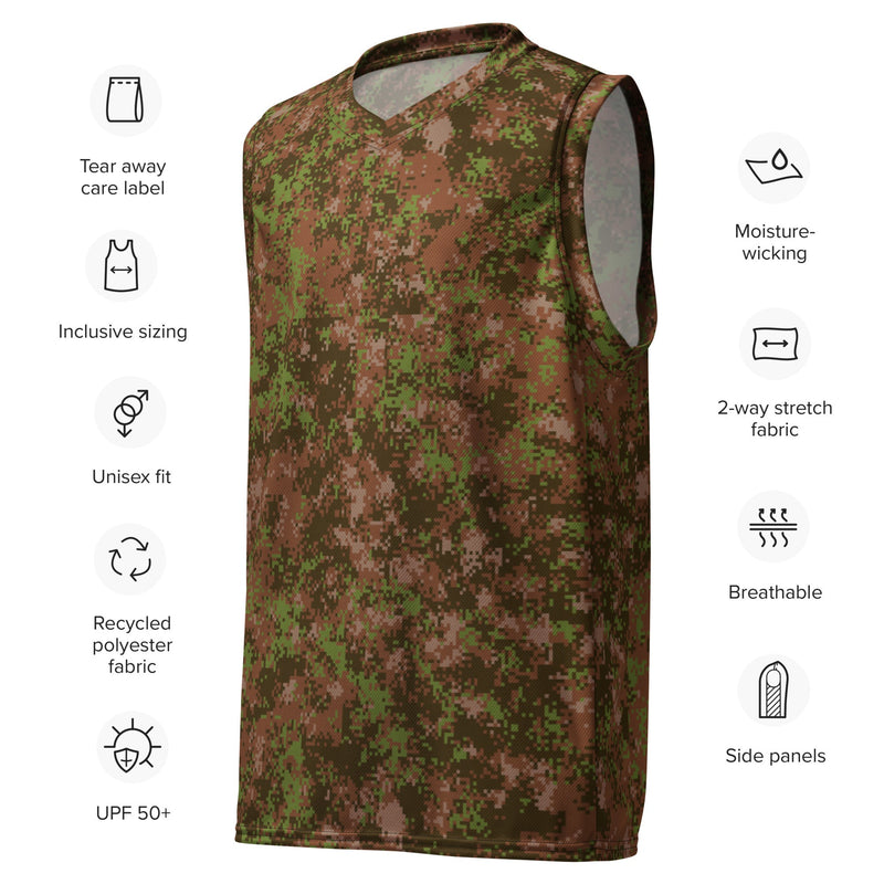 Digital Spectre Autumn Russian CAMO Unisex Basketball Jersey
