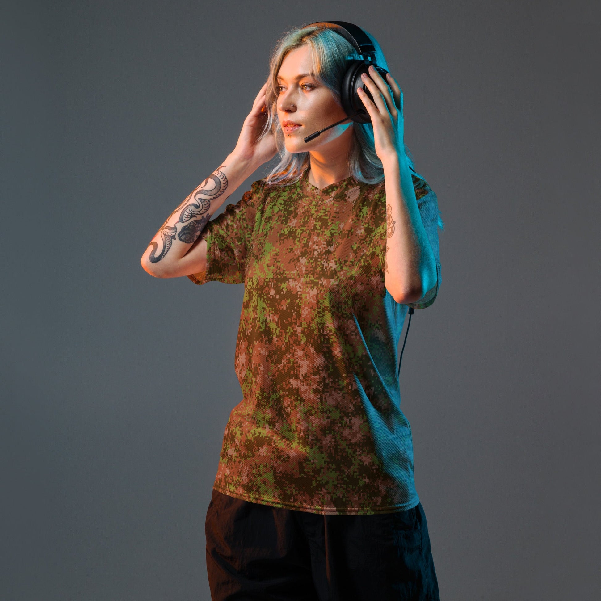 Russian Digital Spectre Autumn CAMO unisex sports jersey Sports Jerseys