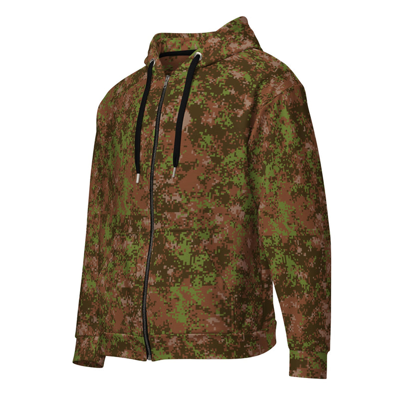 Digital Spectre Autumn Russian CAMO Unisex Zip Hoodie