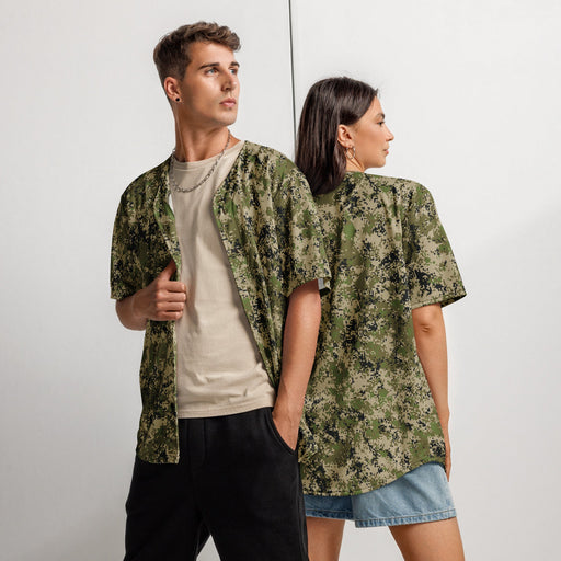 Digital Spectre Steppe Russian CAMO Unisex Baseball Jersey - 2XS
