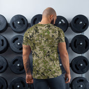 Digital Spectre Steppe Russian CAMO Mens Athletic T-Shirt - Shirt