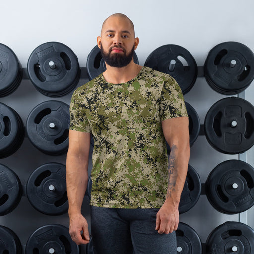 Digital Spectre Steppe Russian CAMO Mens Athletic T-Shirt - XS - Shirt