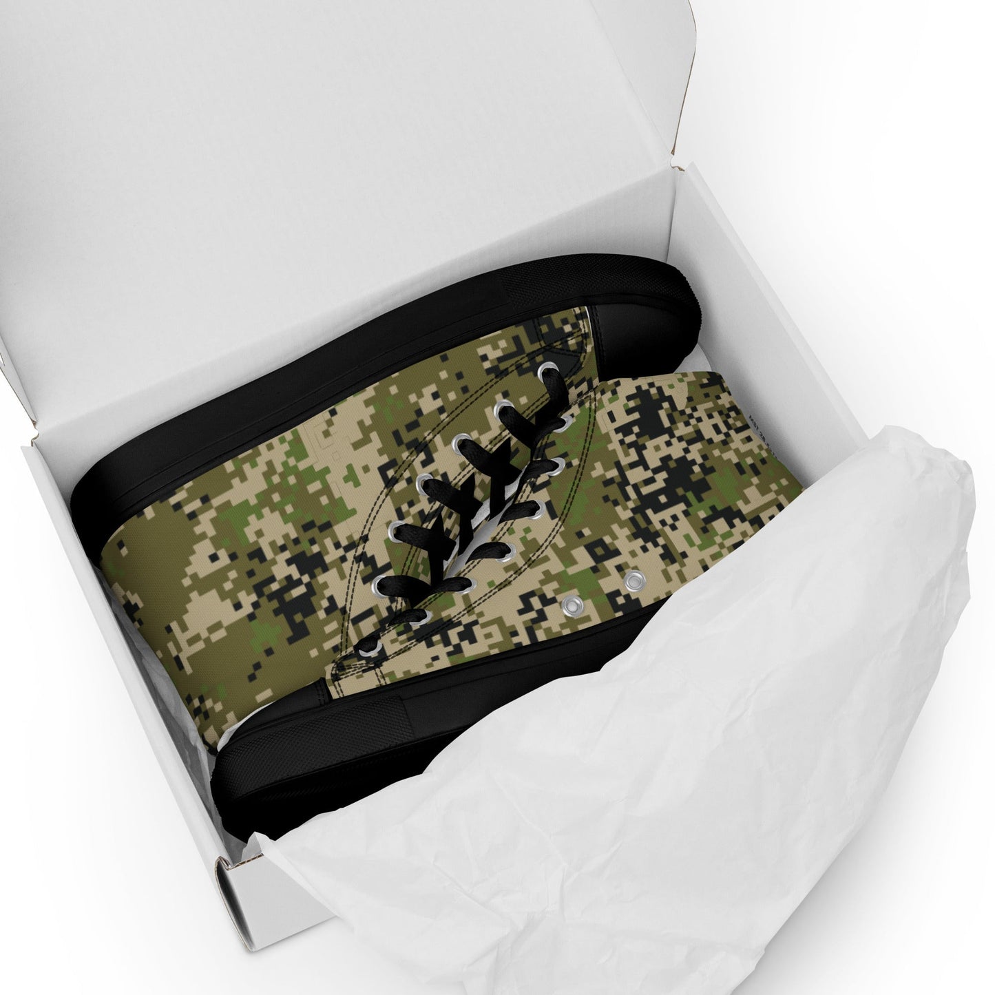 Russian Digital Spectre SKVO CAMO Mens high top canvas shoes - High Top Canvas Shoes