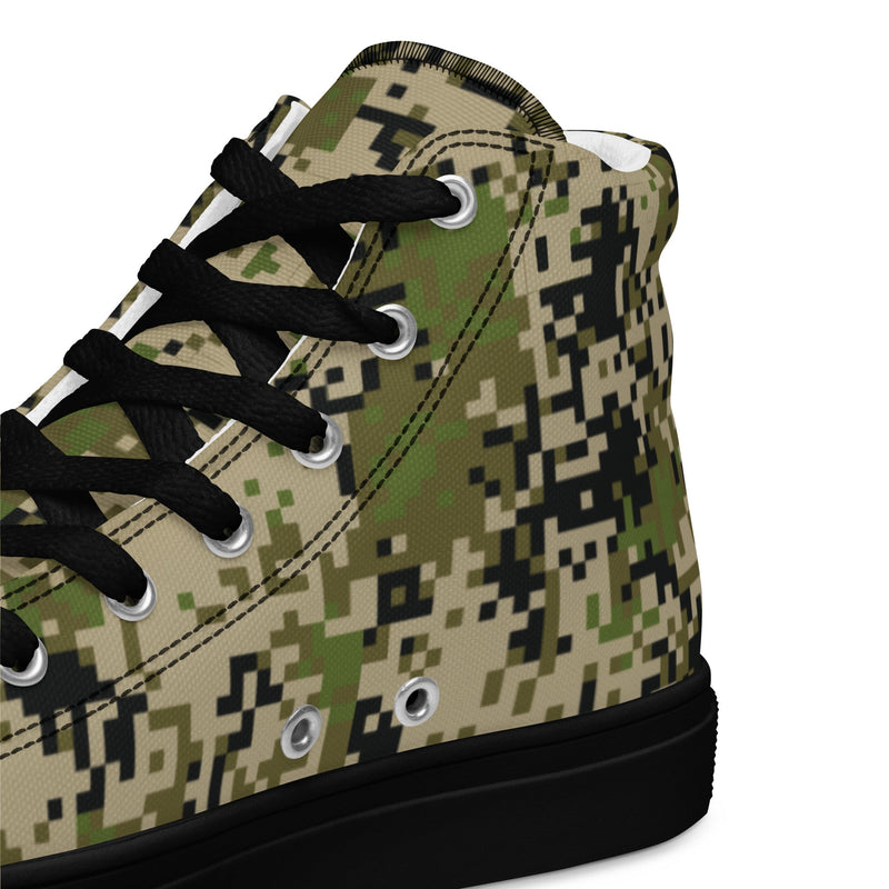 Digital Spectre Steppe Russian CAMO Mens High-Top Canvas Shoes