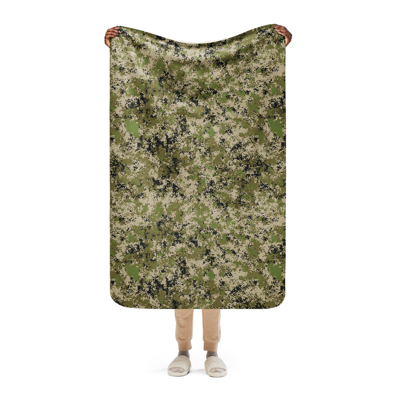 Digital Spectre Steppe Russian CAMO Sherpa Blanket - 37″×57″