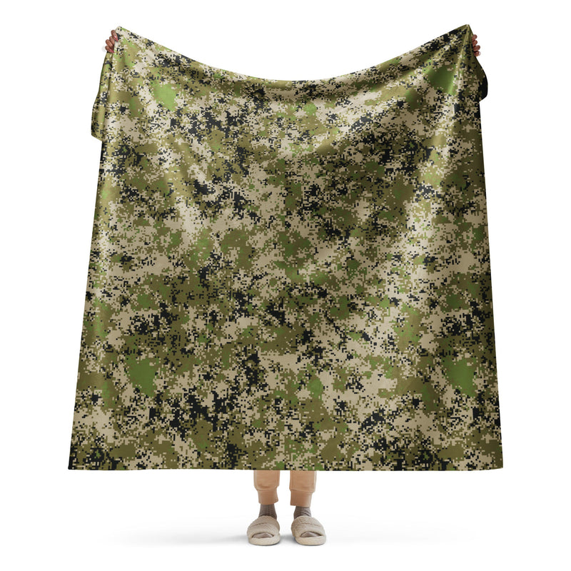 Digital Spectre Steppe Russian CAMO Sherpa Blanket - 60″×80″