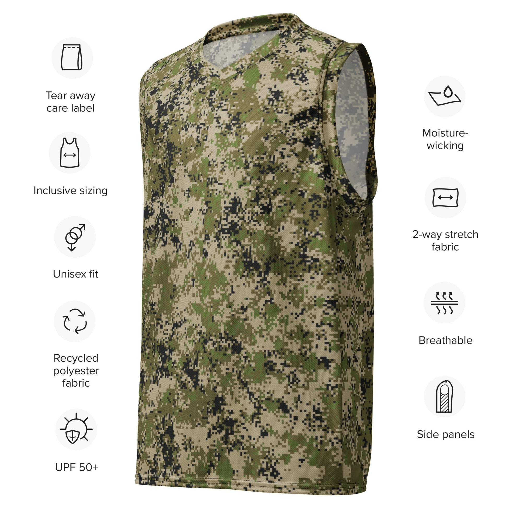 Russian Digital Spectre SKVO CAMO unisex basketball jersey - Basketball Jerseys