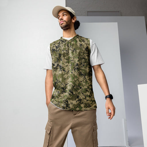 Digital Spectre Steppe Russian CAMO Unisex Basketball Jersey - 2XS
