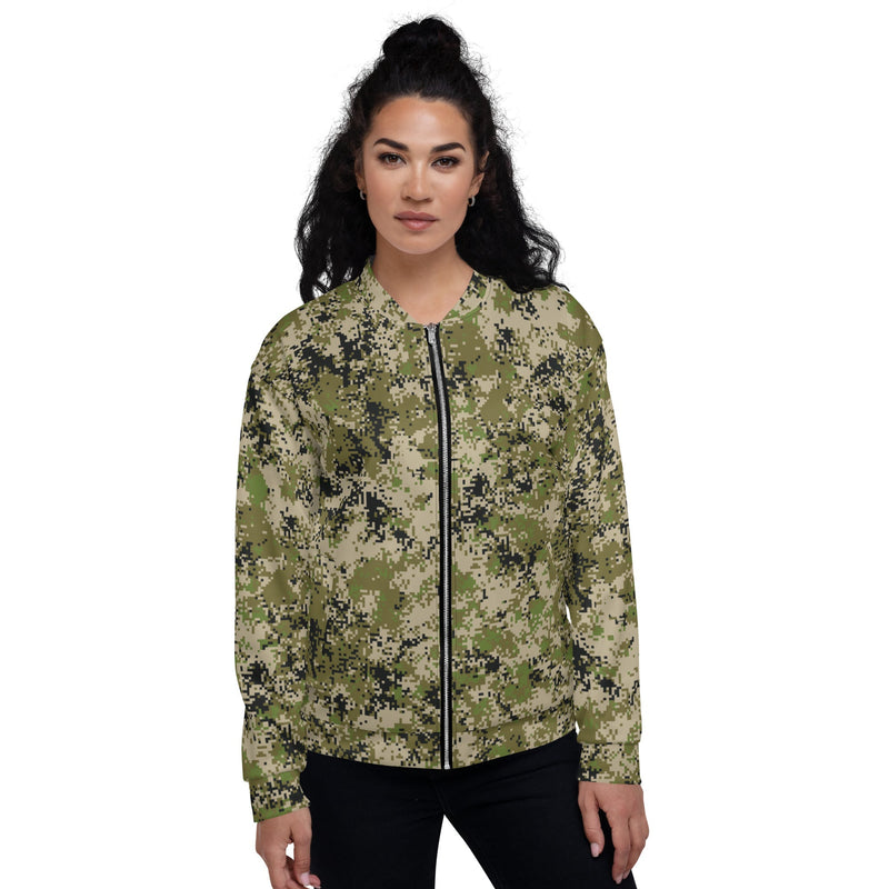 Digital Spectre Steppe Russian CAMO Unisex Bomber Jacket
