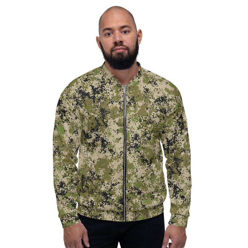 Digital Spectre Steppe Russian CAMO Unisex Bomber Jacket