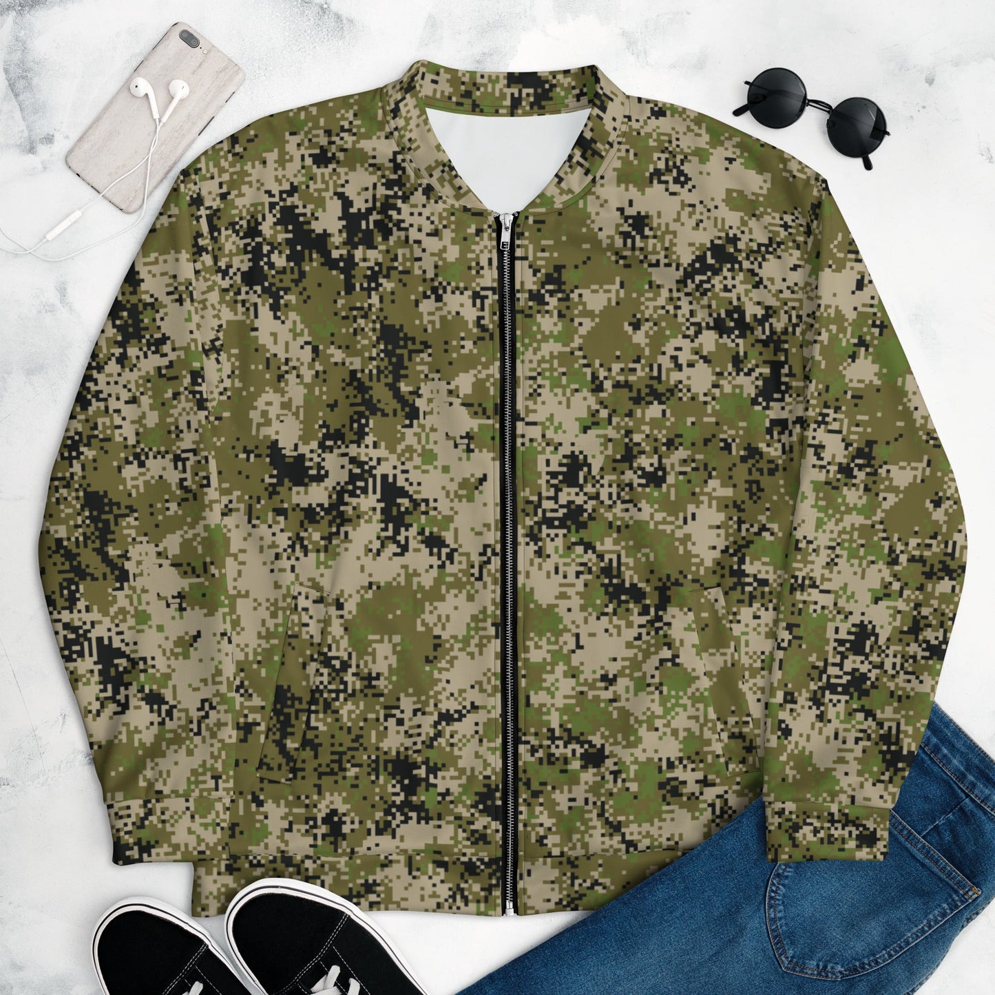 Russian Digital Spectre SKVO CAMO Unisex Bomber Jacket - Jackets