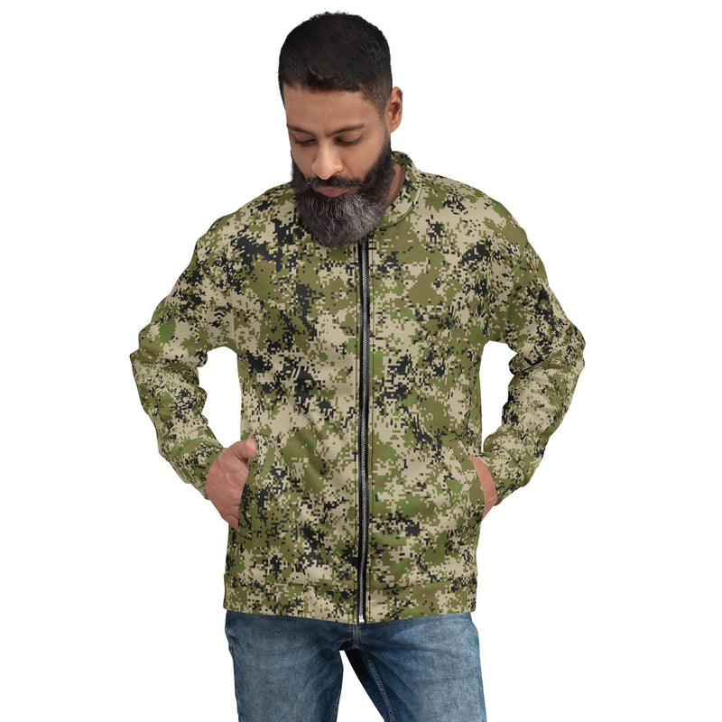 Digital Spectre Steppe Russian CAMO Unisex Bomber Jacket - XS