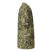 Digital Spectre Steppe Russian CAMO Unisex Short-Sleeve Button Shirt - Button-Up