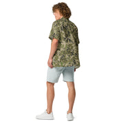 Digital Spectre Steppe Russian CAMO Unisex Short-Sleeve Button Shirt - Button-Up