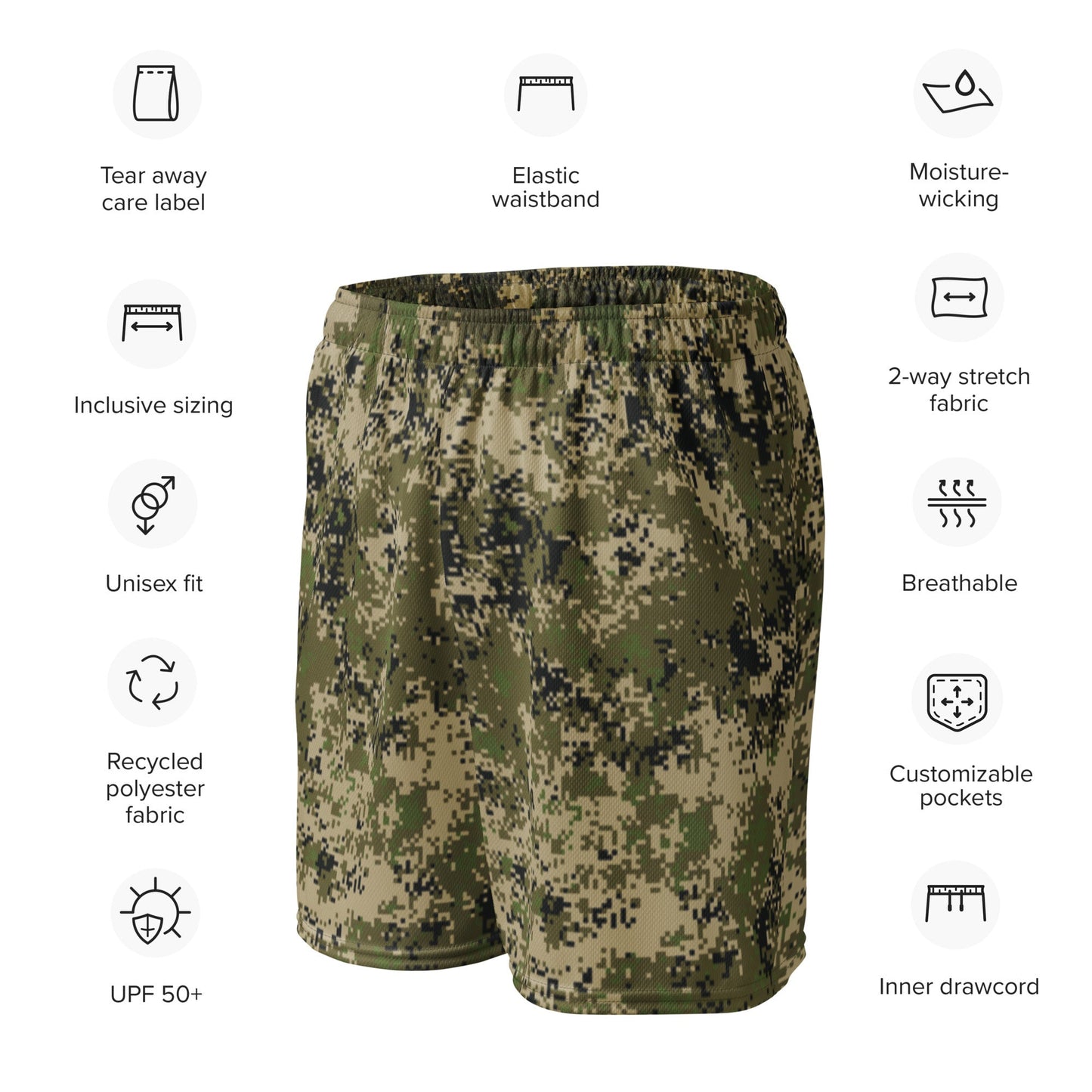 Russian Digital Spectre SKVO CAMO Unisex mesh shorts - Mesh Shorts