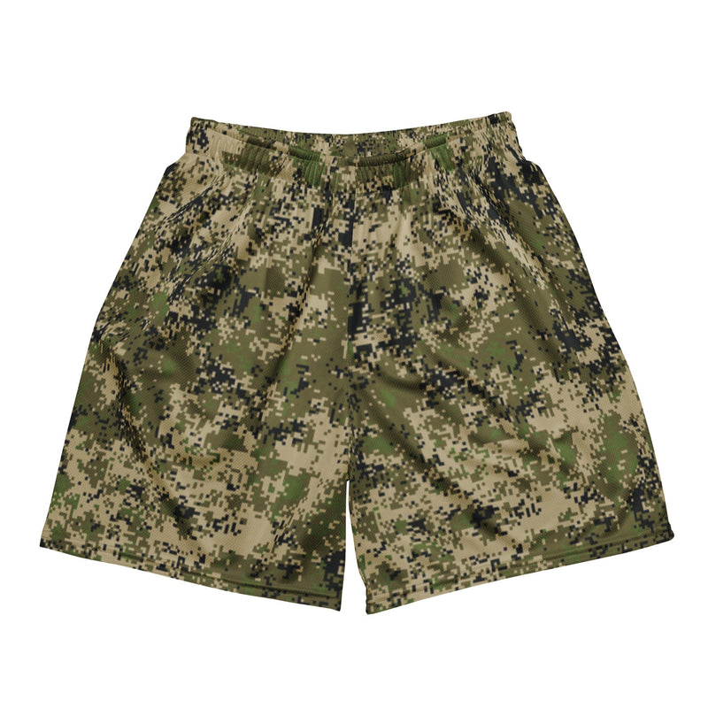 Digital Spectre Steppe Russian CAMO Unisex Mesh Shorts - 2XS